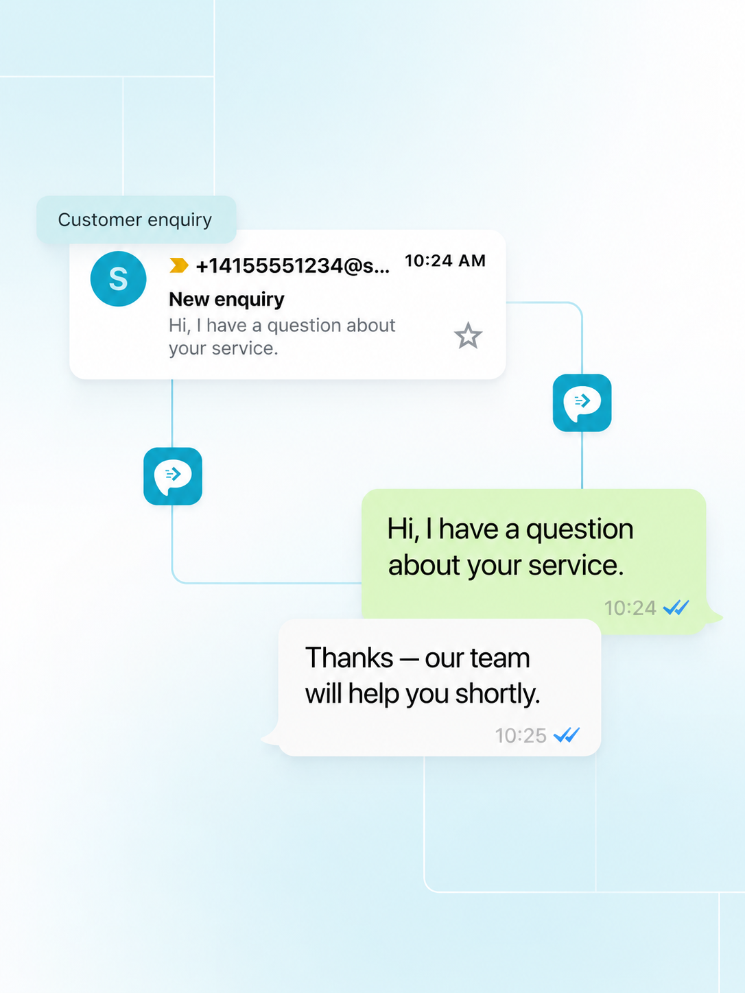 Shared agency inbox for reviewing and replying to supported client, campaign and account messages