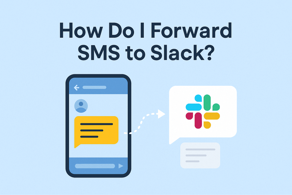 forward text messages to slack channel automatically