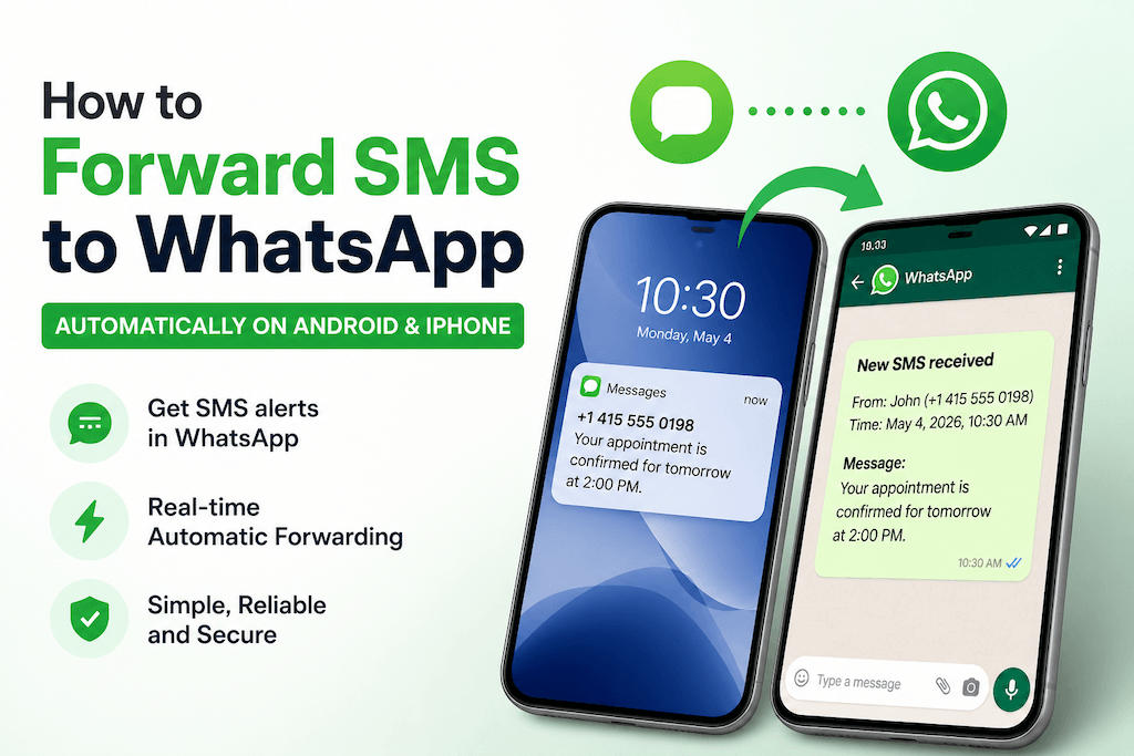 auto forward sms to whatsapp
